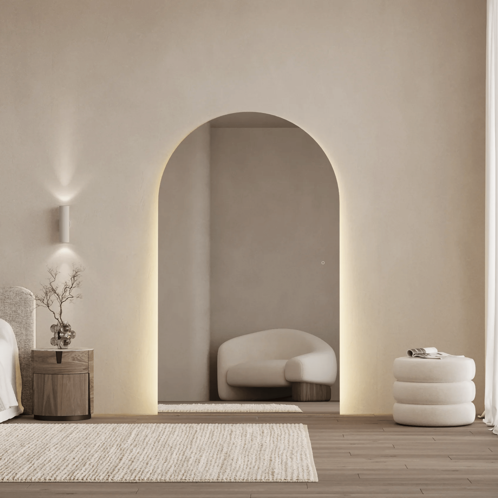 Arlo | Arch LED Mirror - Mirrors by Reflect