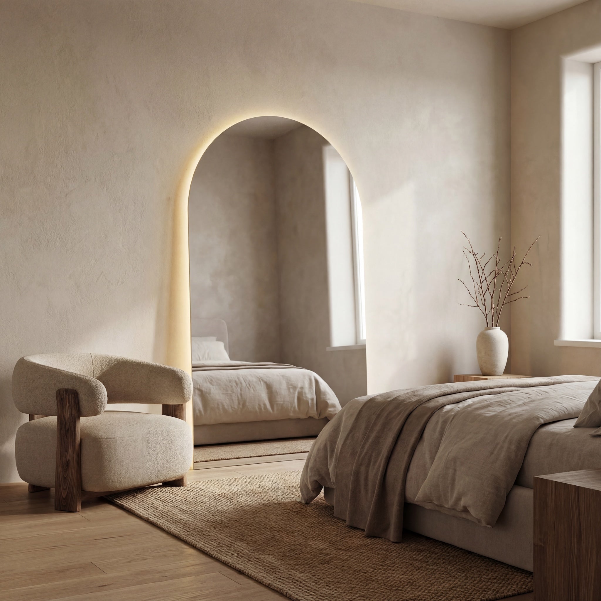 Arlo | LED Arch Mirror - Mirrors by Reflect