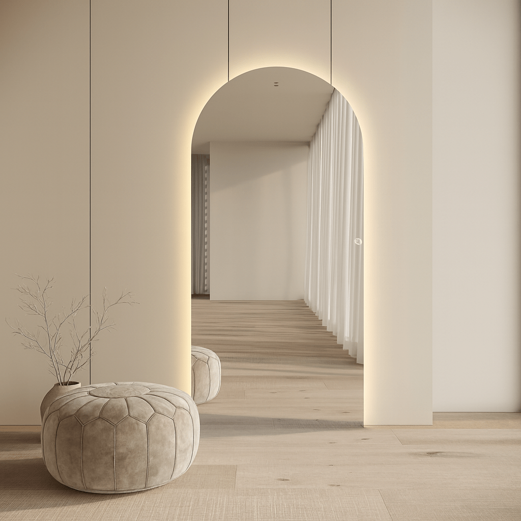 Arlo Mini | LED Arch Mirror - Mirrors by Reflect