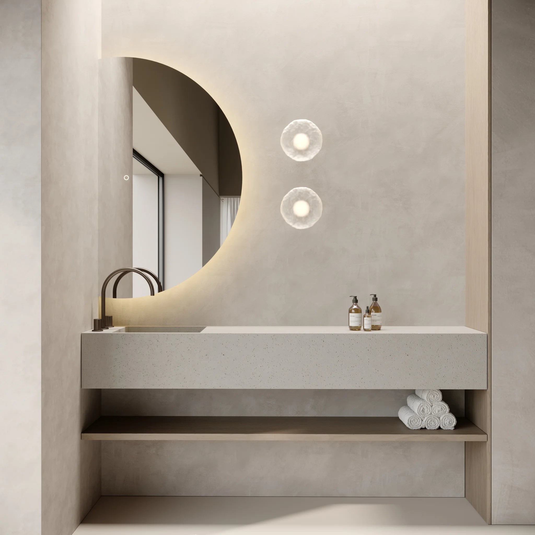 Celina Half Moon Mirror | 1000 x 600 - Mirrors by Reflect