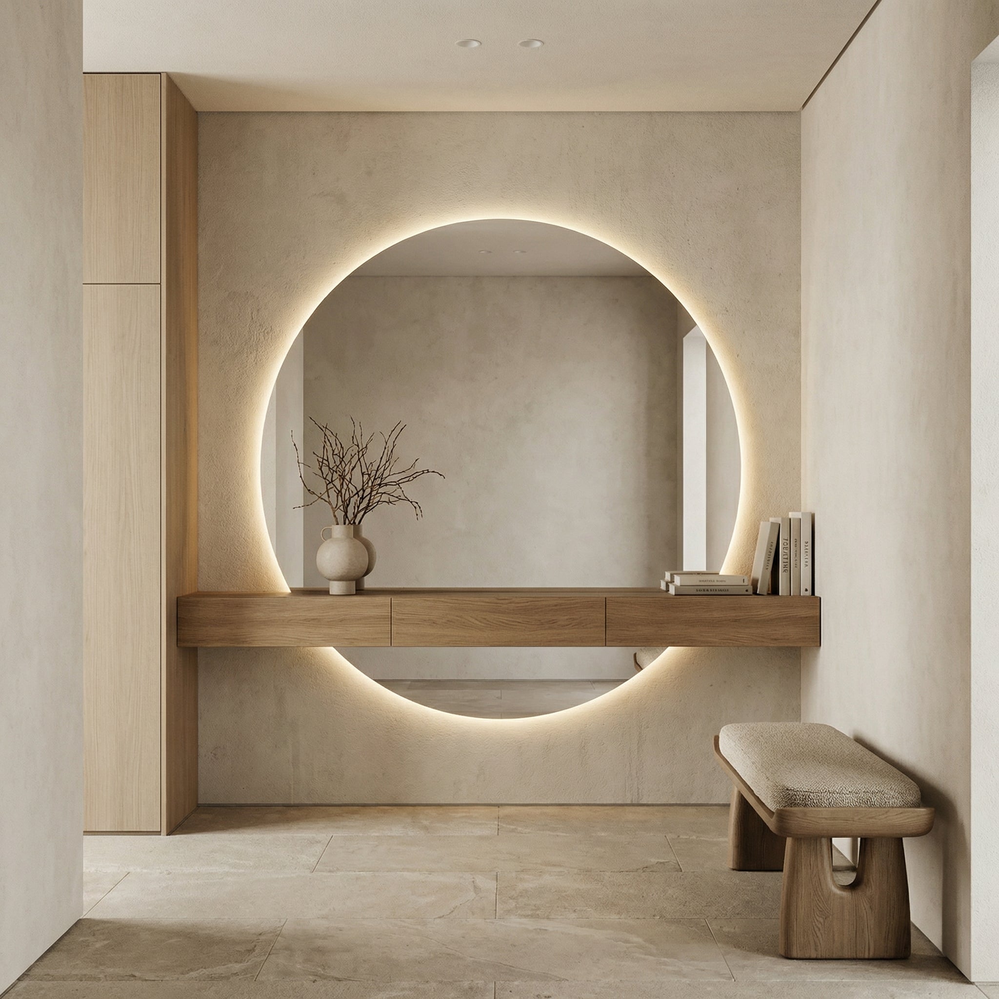 Celine | Large Round Mirror - Mirrors by Reflect