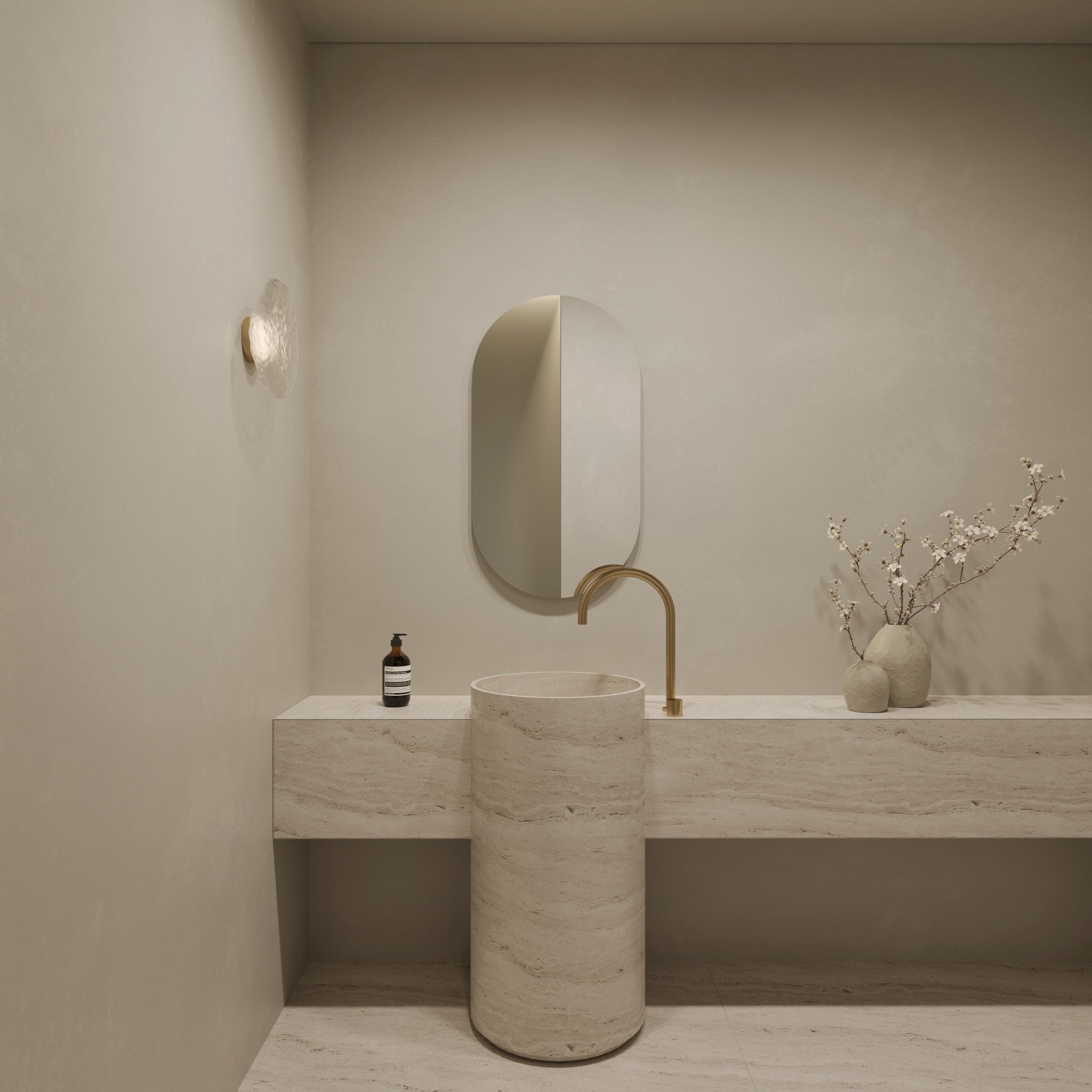 Elara Oval Bathroom Mirror | 900 x 500 - Mirrors by Reflect