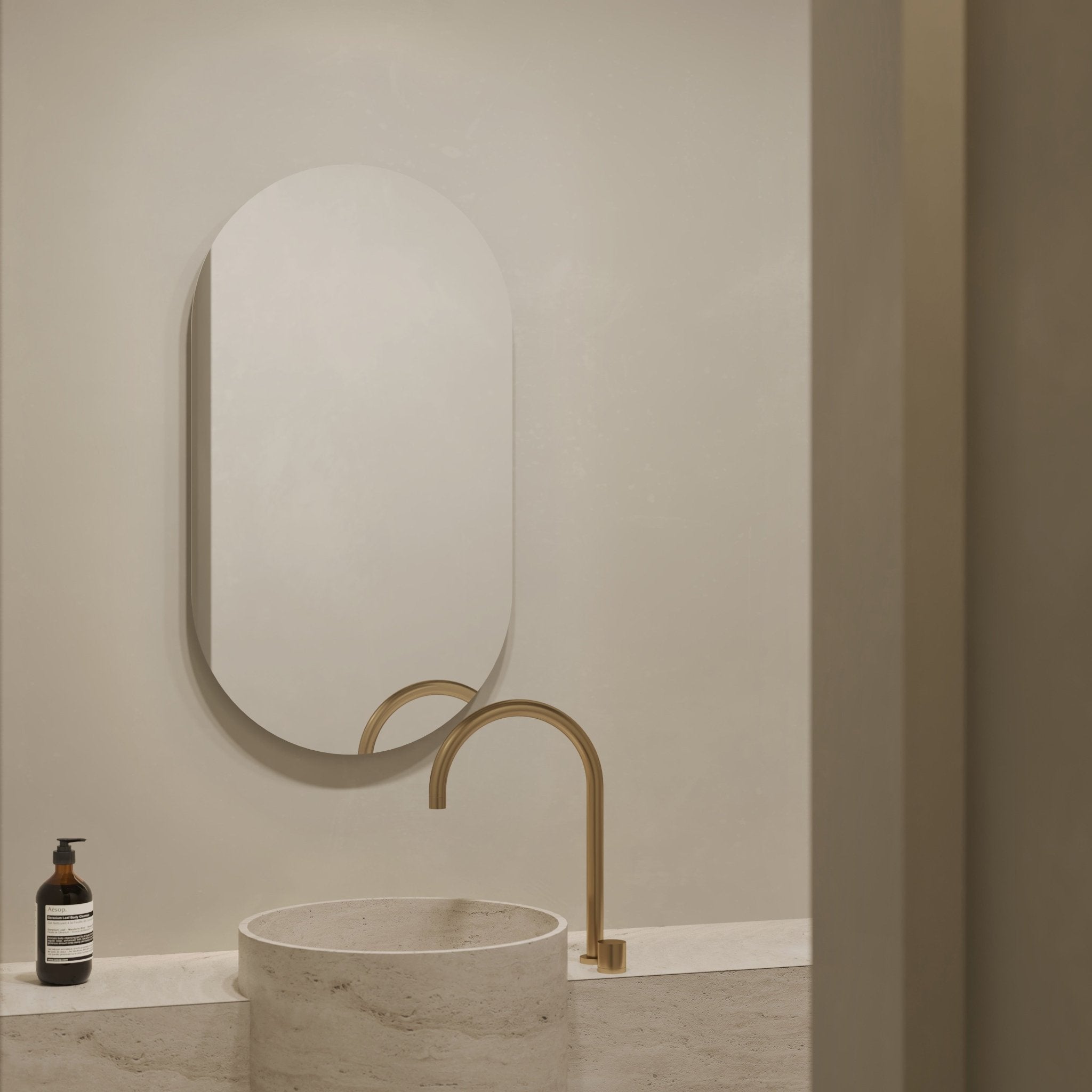 Elara Oval Bathroom Mirror | 900 x 500 - Mirrors by Reflect