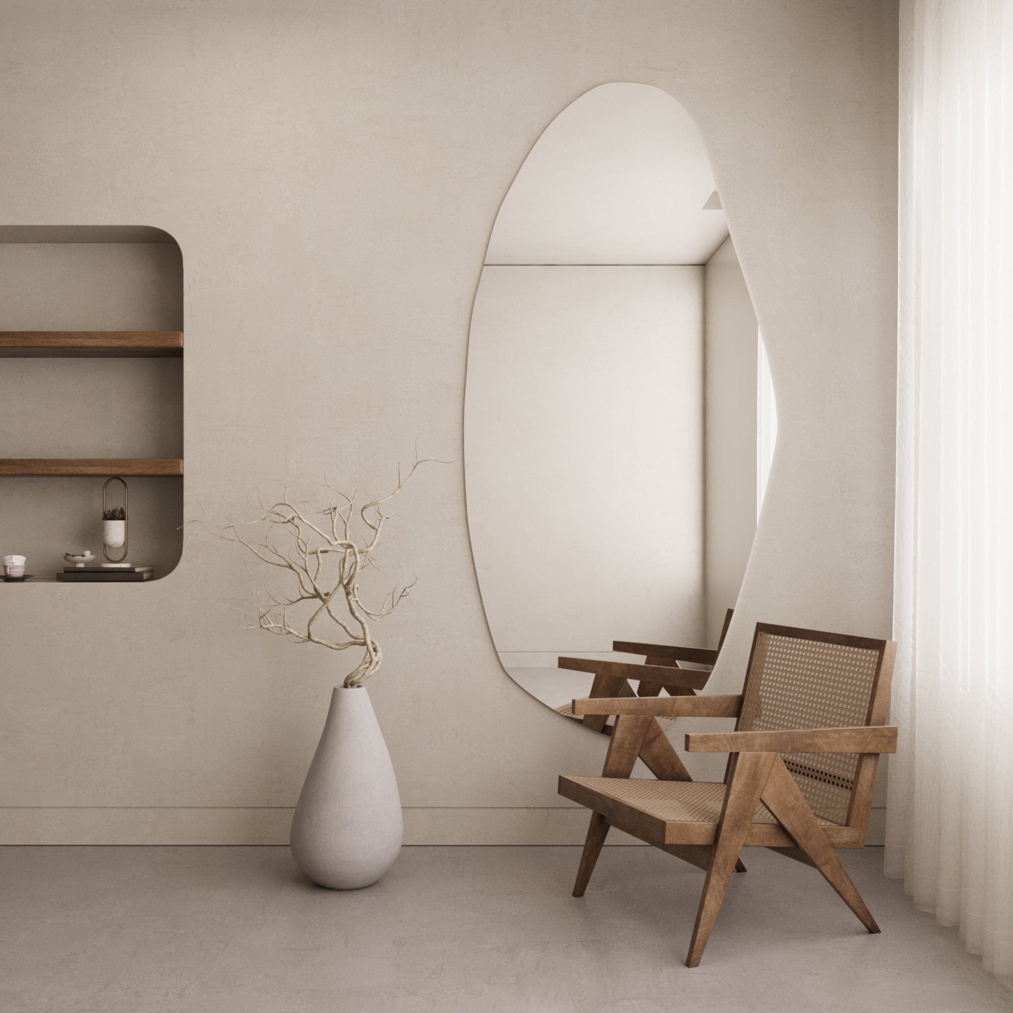 Isla | LED Irregular Mirror - Mirrors by Reflect
