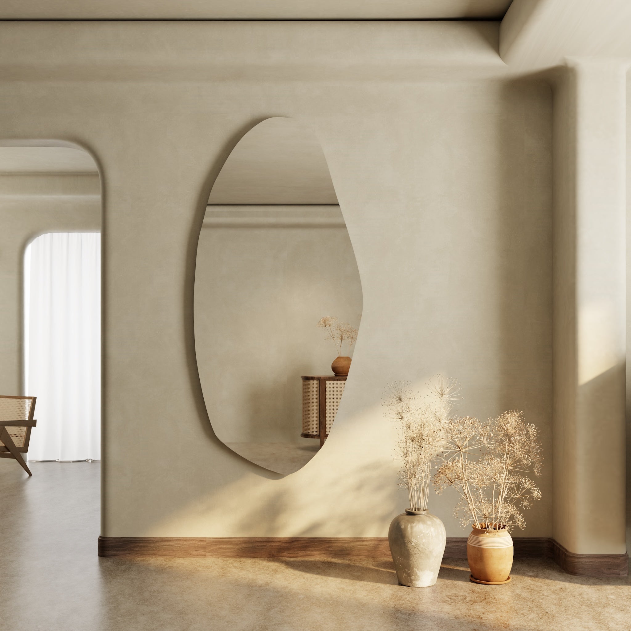 Isla | LED Irregular Mirror - Mirrors by Reflect