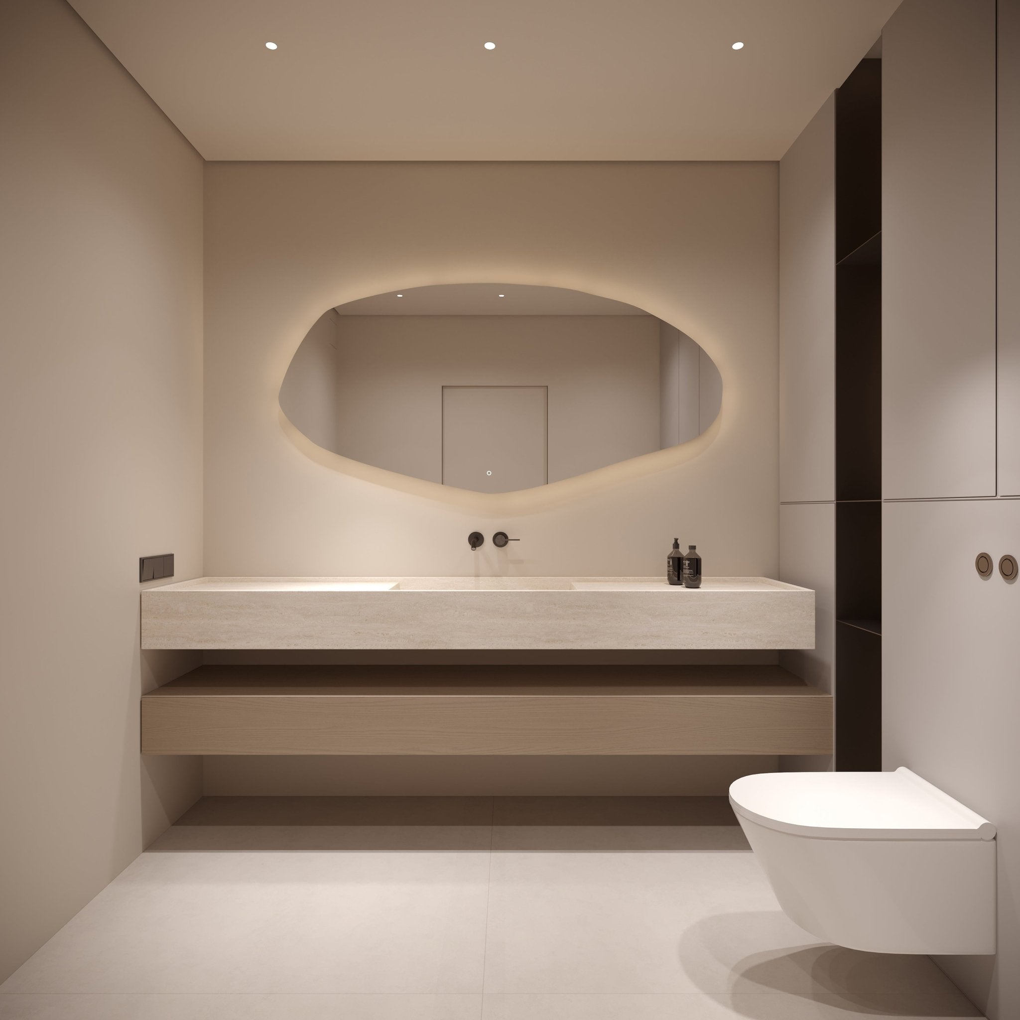 Isla | LED Irregular Mirror - Mirrors by Reflect