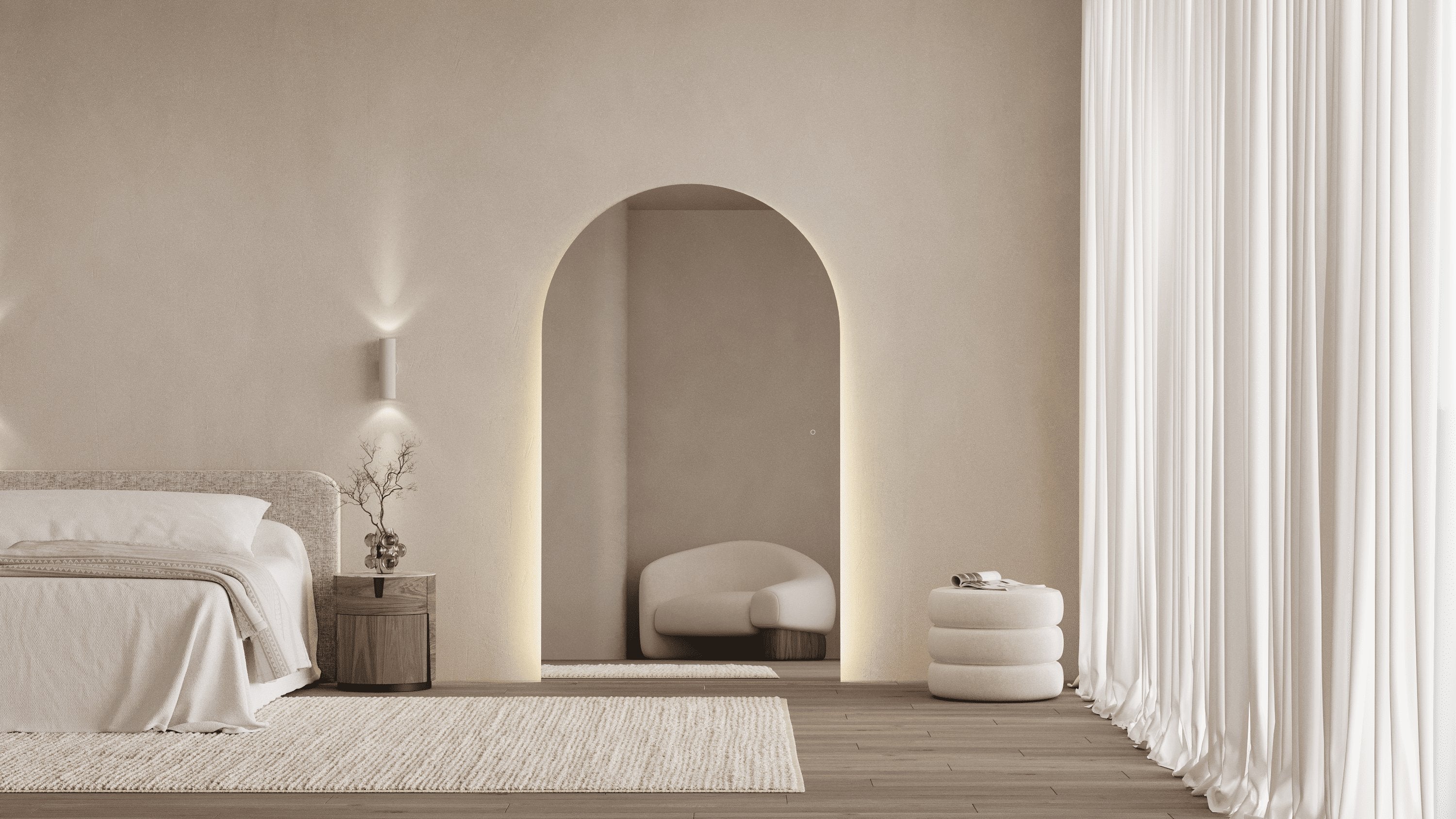 arlo arched full length mirror