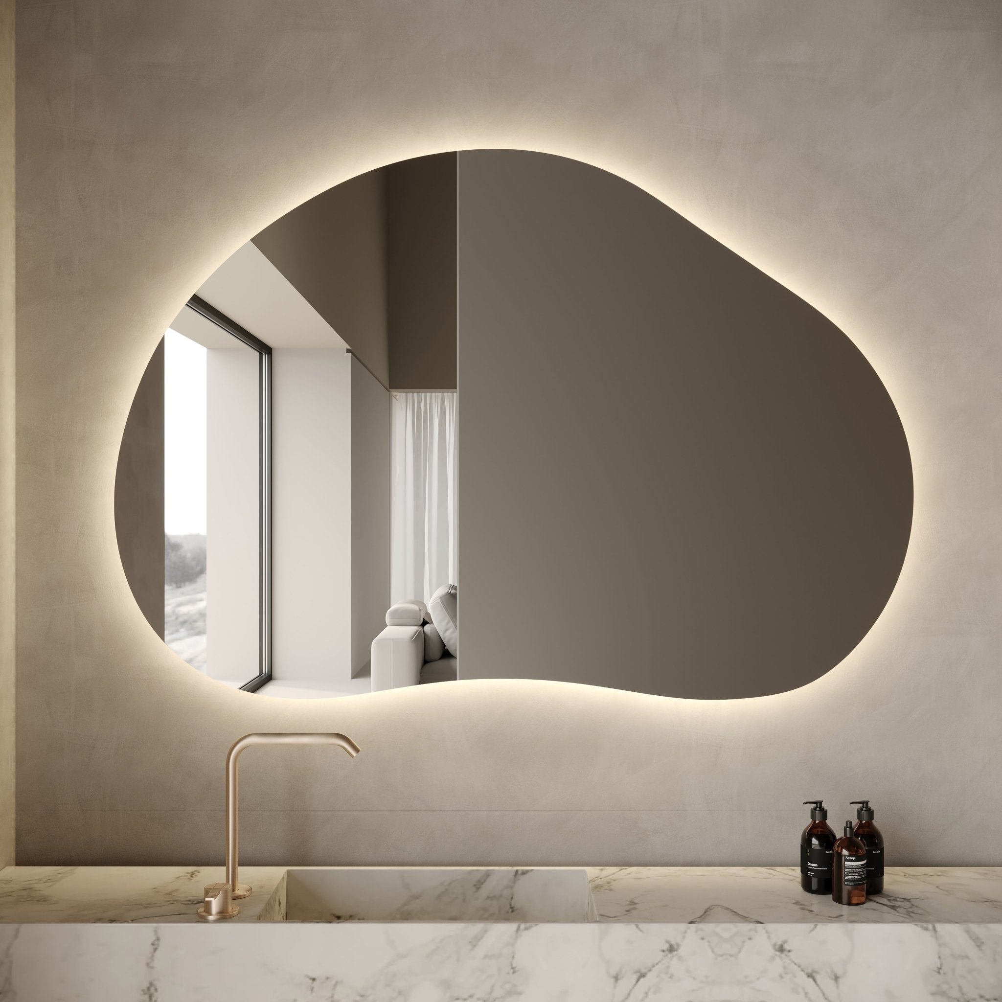 Amiah | LED Bathroom Mirror - Mirrors by Reflect