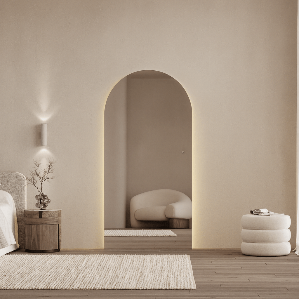 Arlo Mini | LED Arch Mirror - Mirrors by Reflect