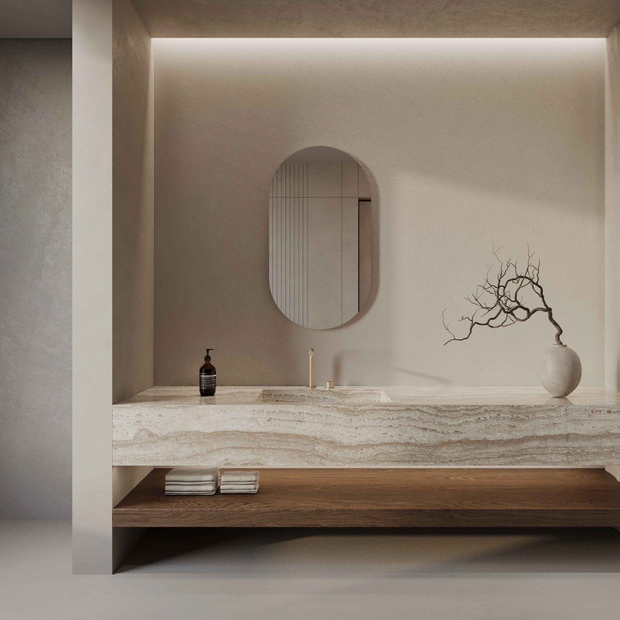 Elara Oval Bathroom Mirror | 900 x 500 - Mirrors by Reflect