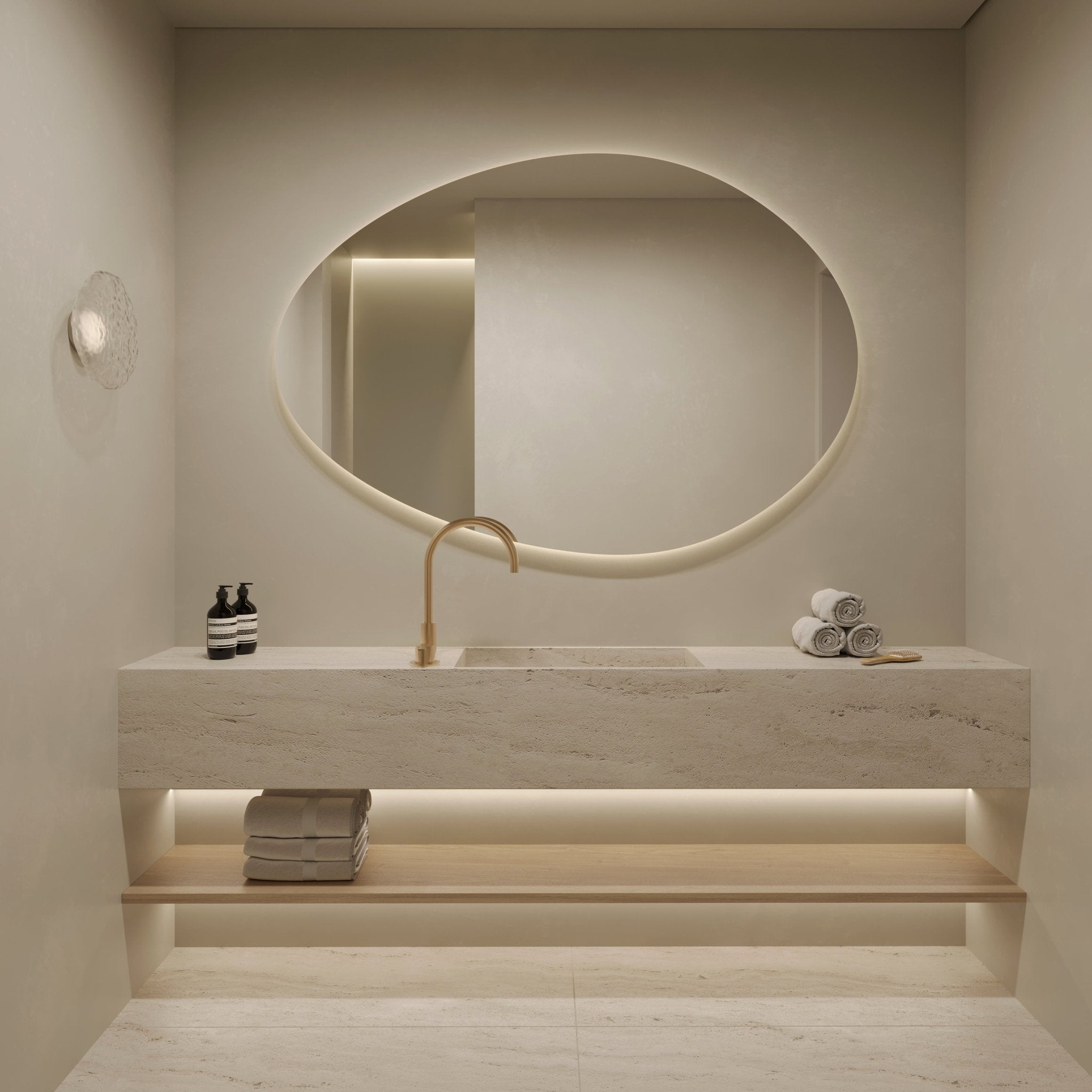 Fia | LED Bathroom Mirror - Mirrors by Reflect