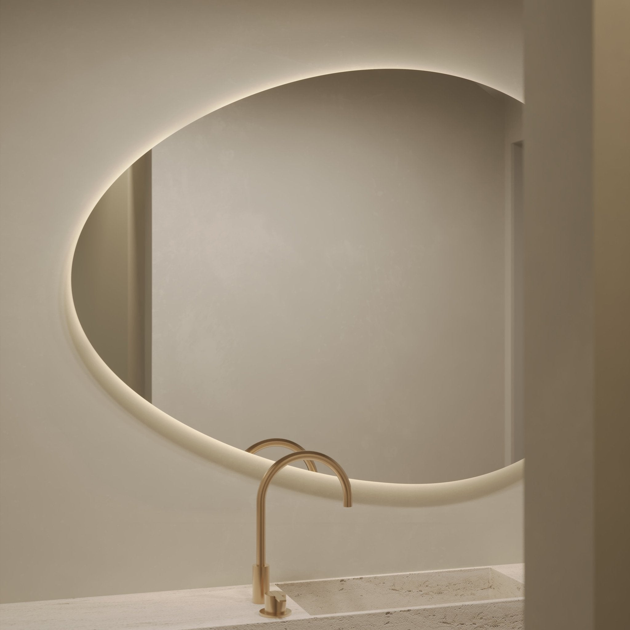 Fia | LED Bathroom Mirror - Mirrors by Reflect