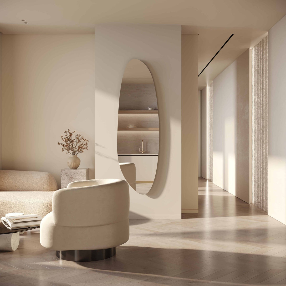 Lyra Irregular Mirror | 1600 x 500 - Mirrors by Reflect