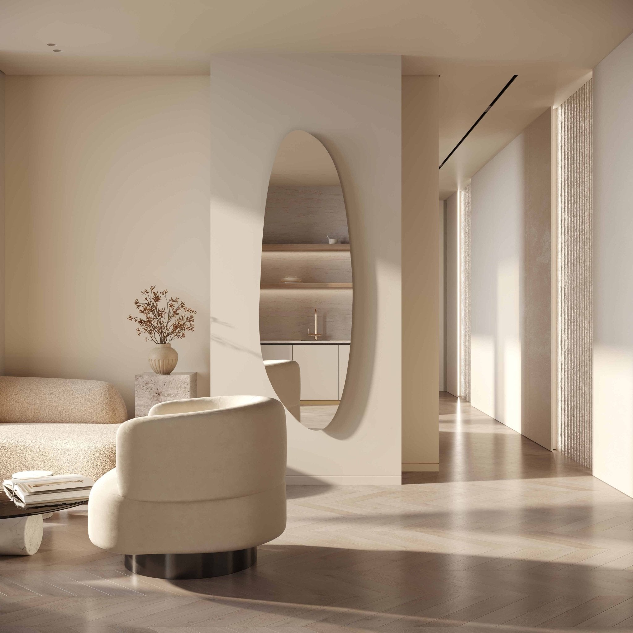 Lyra Irregular Mirror | 1600 x 500 - Mirrors by Reflect