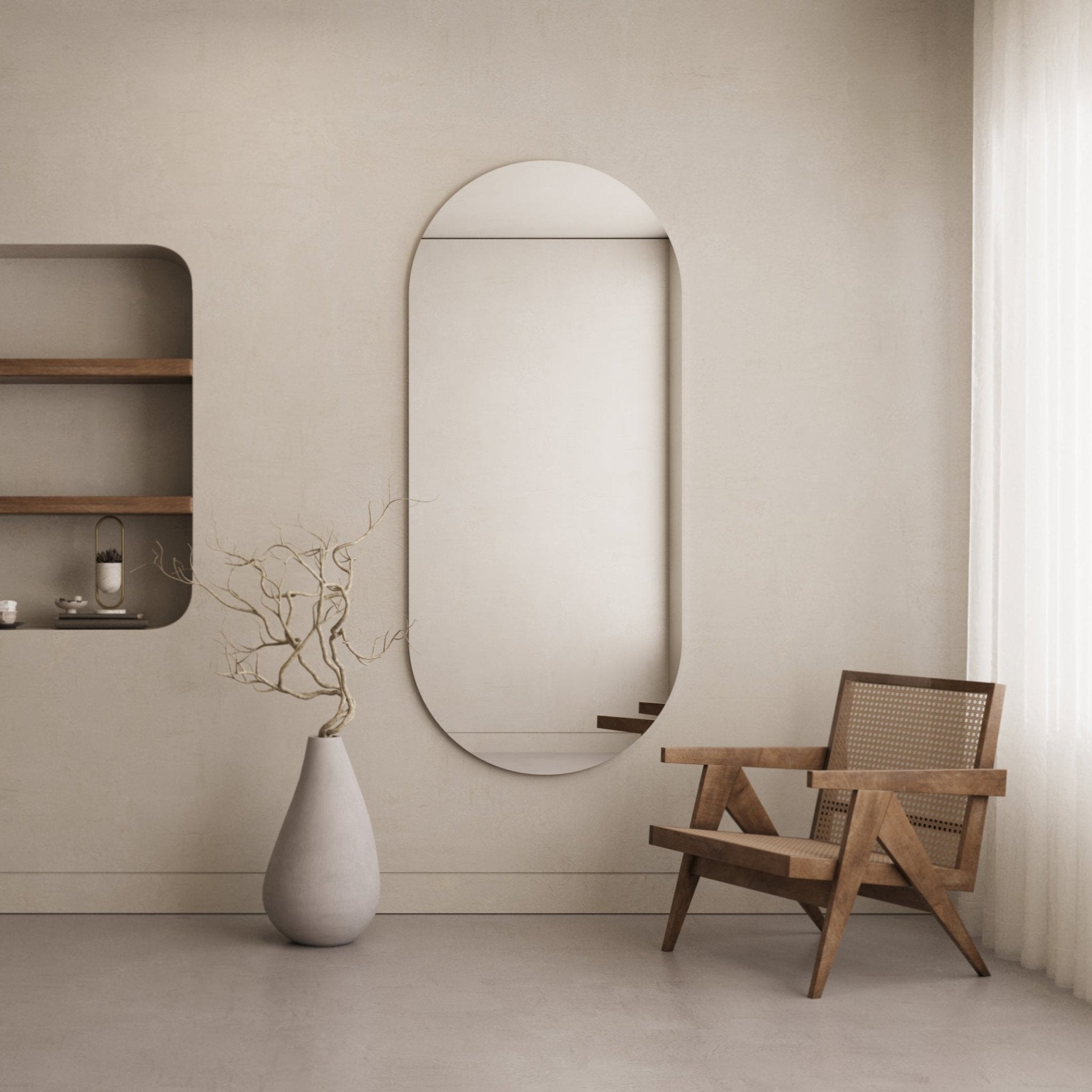 Opal | Oval Mirror - Mirrors by Reflect