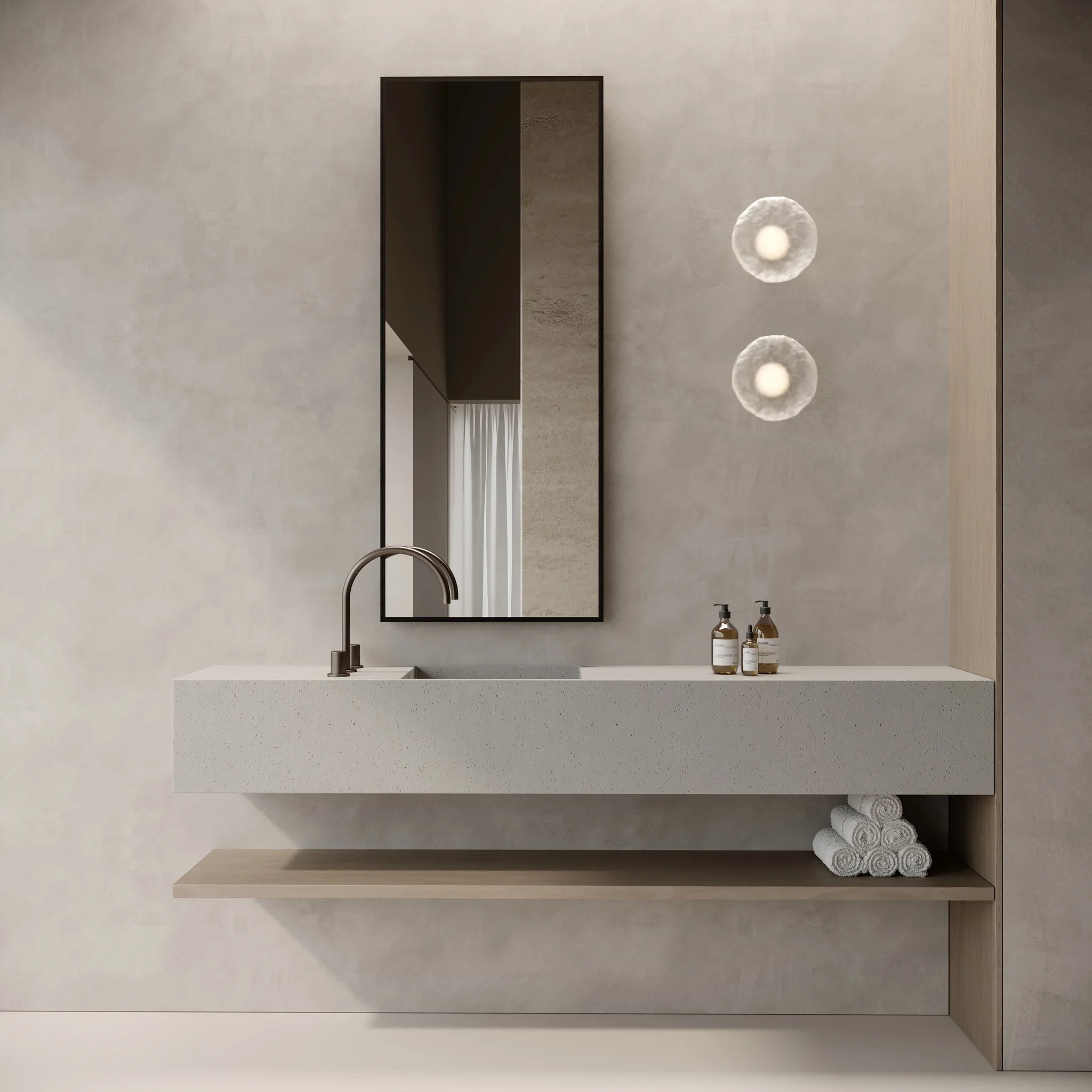 Slate Bathroom Mirror | 1100 x 450 - Mirrors by Reflect